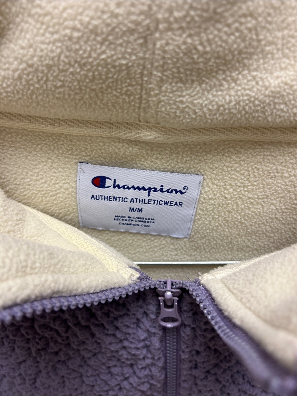 Champion Lavender Sherpa Quarter-Zip Pullover image 3